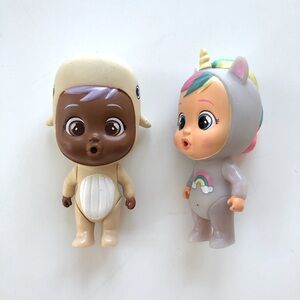 Cry Babies Magic Tears Doll Lot of 2 Dolls 4 1/2"